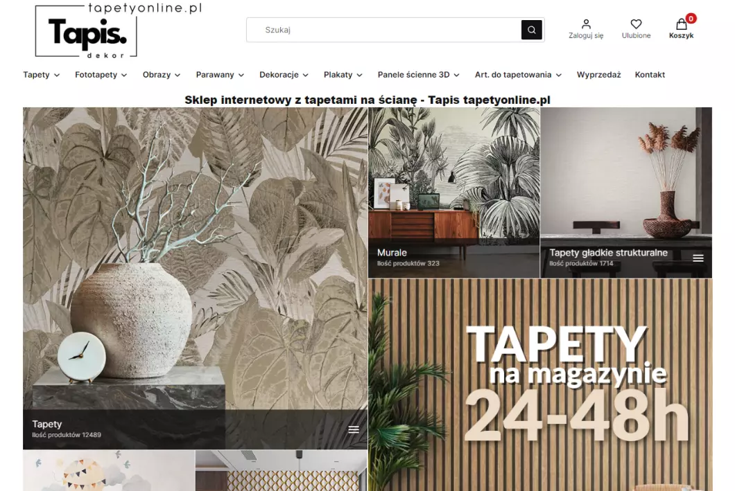 Sklep z tapetami tapetyonline.pl