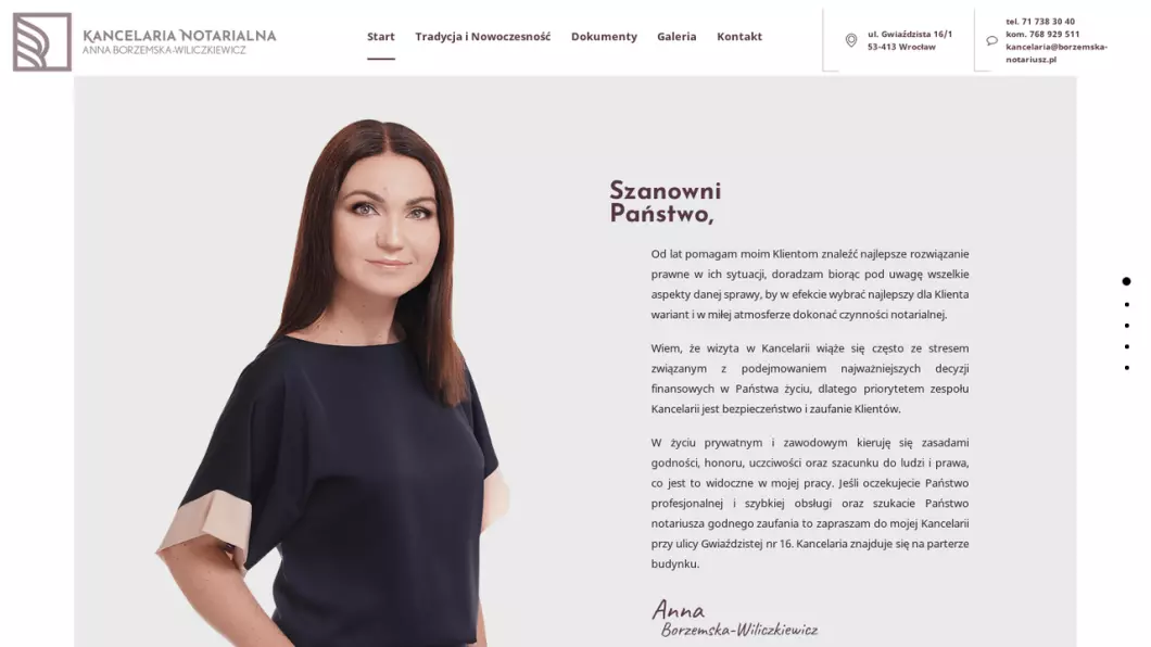 Notariusz Wrocław - Kancelaria Notarialna Anna Borzemska-Wiliczkiewicz